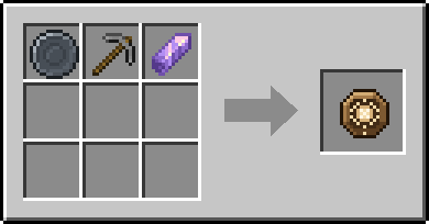 Crafting Prospect: a Blank Rune and Stone Pickaxe and Amethyst Shard