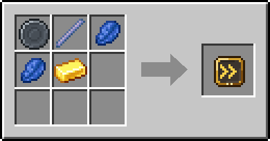 Crafting Quicken: a Blank Rune and Breeze Rod, plus 2 Lapis Lazuli and a Gold Ingot