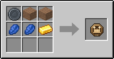 Crafting Rampart: a Blank Rune and 2x Packed Mud, plus 2 Lapis Lazuli and a Gold Ingot