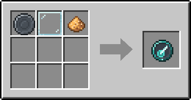 Crafting Ray: a Blank Rune and Glass Pane and Glowstone Dust