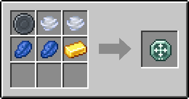 Crafting Repel: a Blank Rune and 2x Wind Charge, plus 2 Lapis Lazuli and a Gold Ingot