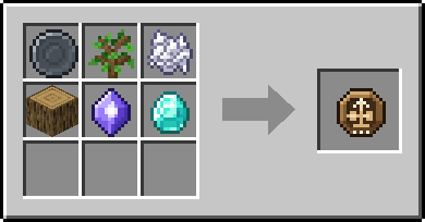 Crafting Sapling Rise: a Blank Rune and Oak Sapling, Bone Meal and Oak Log, plus a Mana Crystal and a Diamond