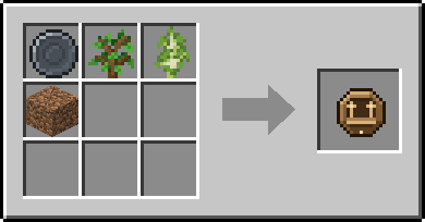 Crafting Sapling Sow: a Blank Rune and Oak Sapling, Birch Sapling and Dirt