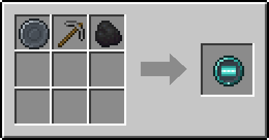 Crafting Seam: a Blank Rune and Stone Pickaxe and Coal