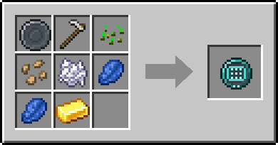 Crafting Seedbed: a Blank Rune and Iron Hoe, Wheat Seeds, Beetroot Seeds and Bone Meal