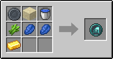 Crafting Shoreline: a Blank Rune and Sand, Water Bucket and Sugar Cane