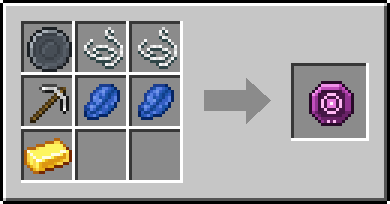Crafting Silklift: a Blank Rune and 2x String and Iron Pickaxe, plus 2 Lapis Lazuli and a Gold Ingot