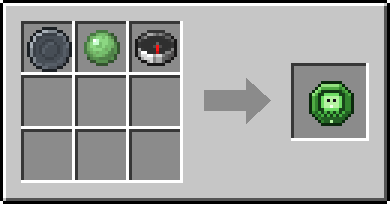 Crafting Slime Sense: a Blank Rune and Slimeball and Compass