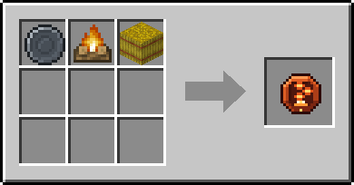 Crafting Smoke Signal: a Blank Rune and Campfire and Hay Bale