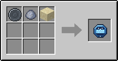 Crafting Soak Through: a Blank Rune and Clay Ball and Sand