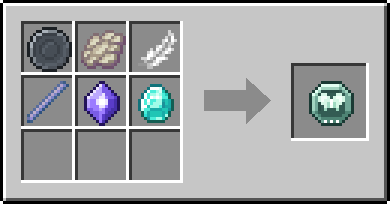 Crafting Soar: a Blank Rune and Phantom Membrane, Feather and Breeze Rod, plus a Mana Crystal and a Diamond