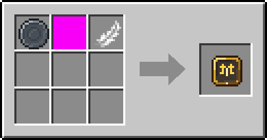 Crafting Sparing: a Blank Rune and White Banner and Feather