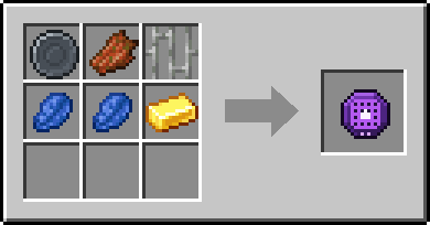 Crafting Spawner Sense: a Blank Rune and Rotten Flesh and Iron Bars
