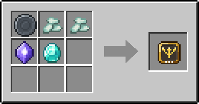 Crafting Split: a Blank Rune and 2x Prismarine Crystals, plus a Mana Crystal and a Diamond