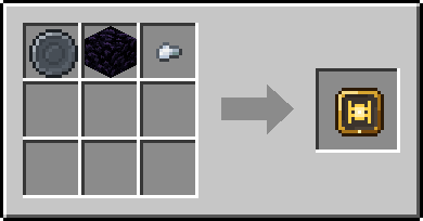 Crafting Steady: a Blank Rune and Obsidian and Iron Nugget