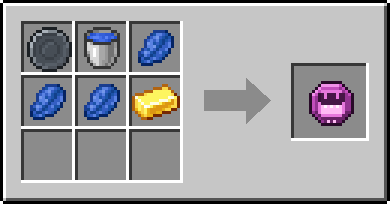 Crafting Stillwell: a Blank Rune and Water Bucket and Lapis Lazuli, plus 2 Lapis Lazuli and a Gold Ingot