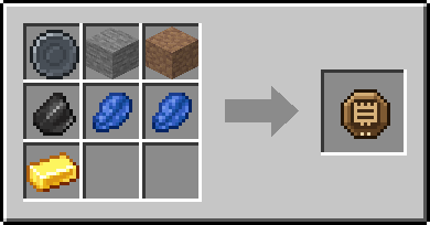 Crafting Strata Rise: a Blank Rune and Stone, Packed Mud and Flint, plus 2 Lapis Lazuli and a Gold Ingot