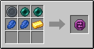 Crafting Swap: a Blank Rune and 2x Ender Pearl, plus 2 Lapis Lazuli and a Gold Ingot