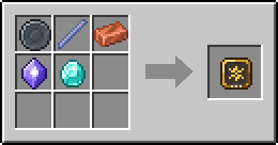 Crafting Tempest Circle: a Blank Rune and Breeze Rod and Copper Ingot, plus a Mana Crystal and a Diamond