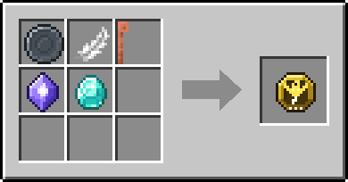 Crafting Thunderbird: a Blank Rune and Feather and Lightning Rod, plus a Mana Crystal and a Diamond