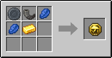 Crafting Thunderclap: a Blank Rune and Goat Horn, plus 2 Lapis Lazuli and a Gold Ingot