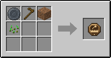 Crafting Tillage: a Blank Rune and Wooden Hoe, Dirt and Wheat Seeds