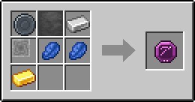 Crafting Tool Mend: a Blank Rune and Anvil, Iron Ingot and Grindstone, plus 2 Lapis Lazuli and a Gold Ingot