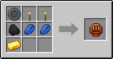 Crafting Torchfall: a Blank Rune and 2x Torch and Coal, plus 2 Lapis Lazuli and a Gold Ingot