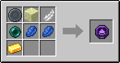 Crafting Void Step: a Blank Rune and End Stone, Feather and Ender Pearl