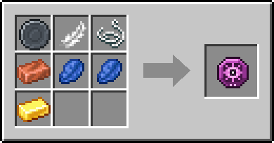 Crafting Watchweft: a Blank Rune and Feather, String and Copper Ingot, plus 2 Lapis Lazuli and a Gold Ingot
