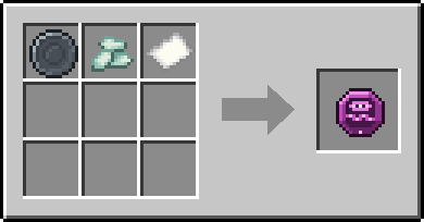 Crafting Water Reading: a Blank Rune and Prismarine Crystals and Paper