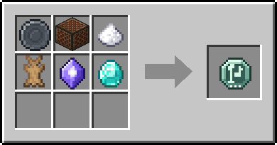 Crafting Wayfarer's Hymn: a Blank Rune and Note Block, Sugar and Rabbit Hide, plus a Mana Crystal and a Diamond