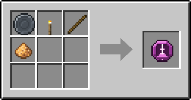 Crafting Waymark: a Blank Rune and Torch, Stick and Glowstone Dust