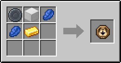 Crafting Weigh: a Blank Rune and Block of Iron, plus 2 Lapis Lazuli and a Gold Ingot