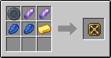 Crafting Widen: a Blank Rune and 2x Amethyst Shard, plus 2 Lapis Lazuli and a Gold Ingot