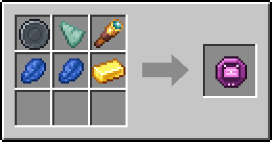 Crafting Wreck Sense: a Blank Rune and Prismarine Shard and Spyglass, plus 2 Lapis Lazuli and a Gold Ingot