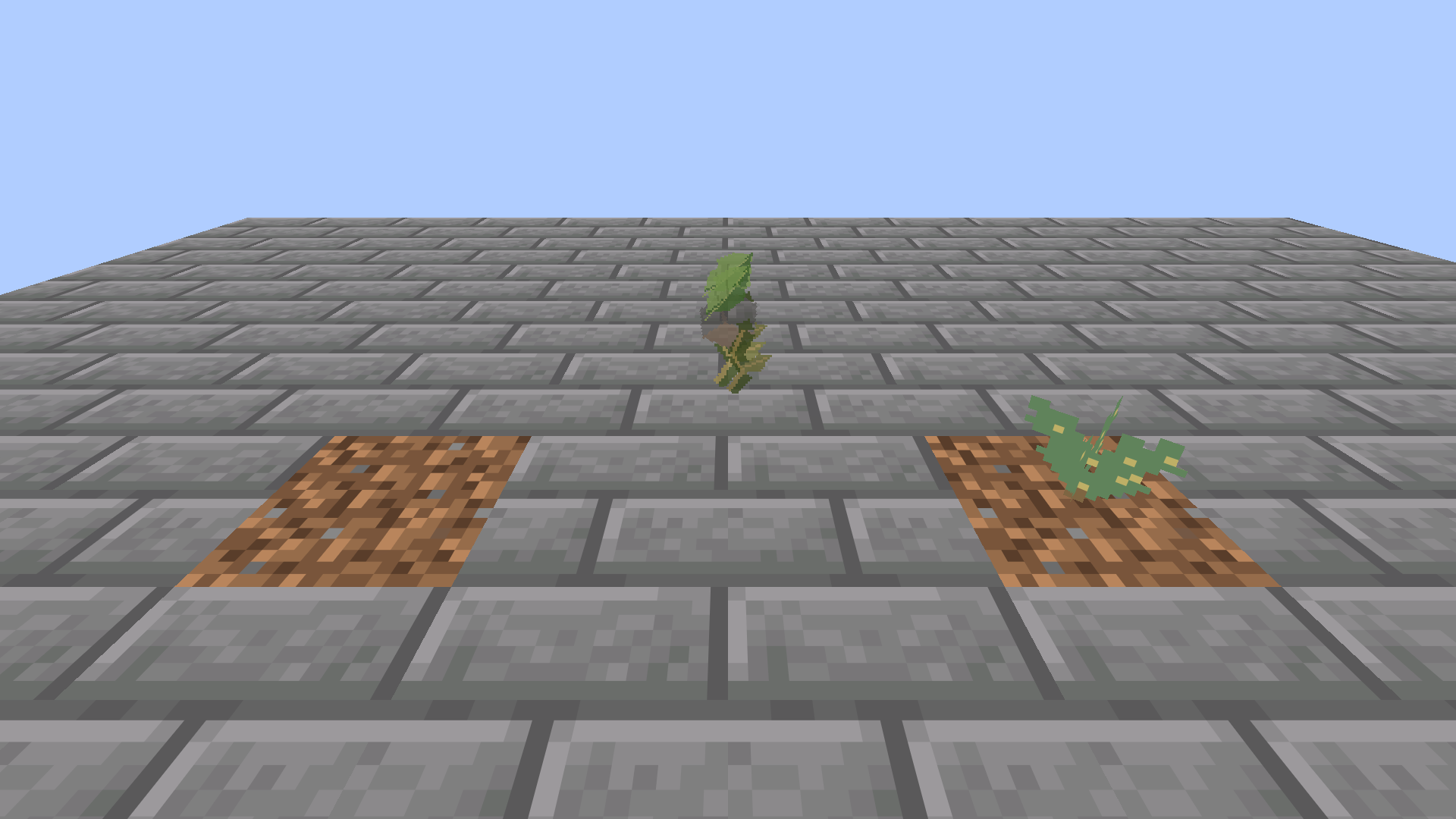 A Root Carry spell lifts a soil clod and fine roots between two planting patches