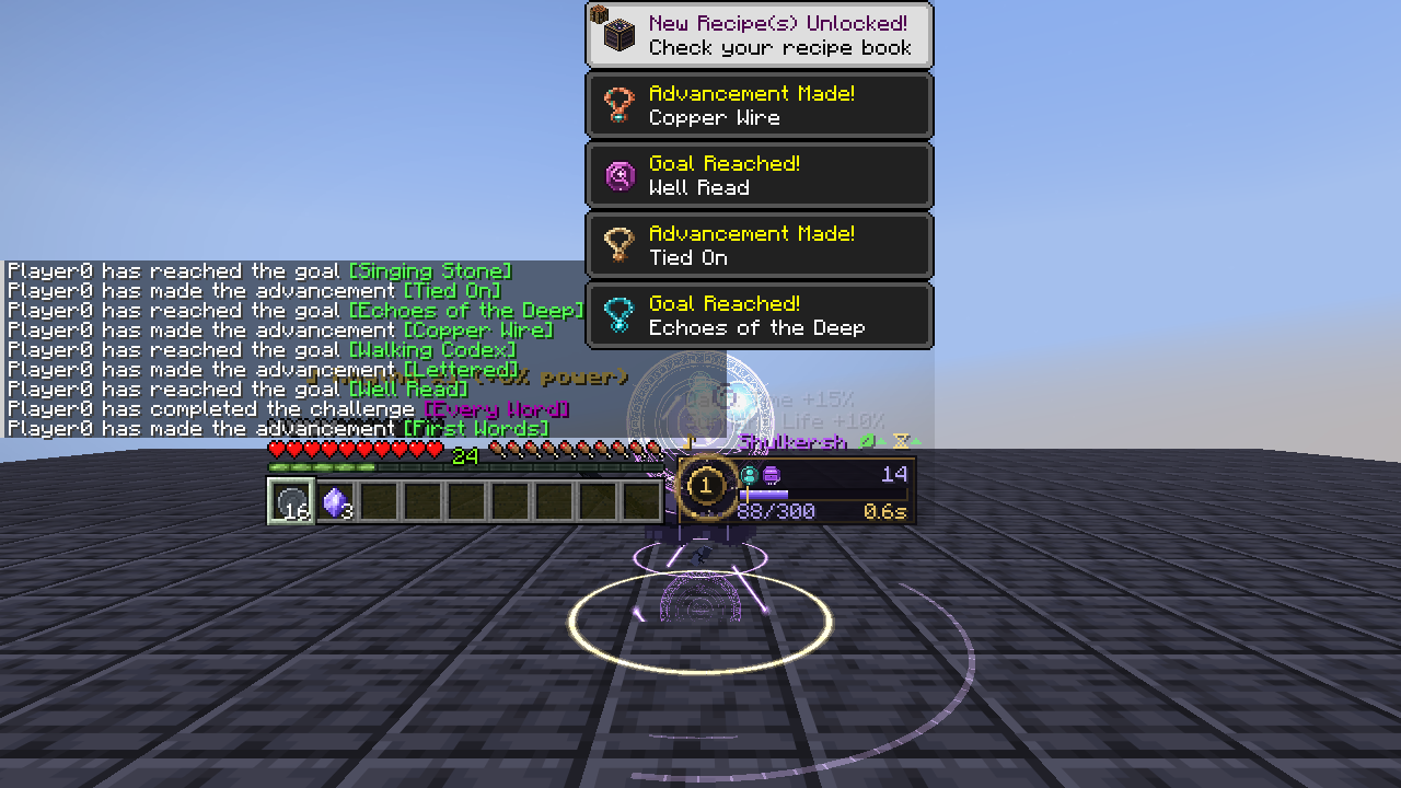 Shulkershell closes around the player as a Self ward